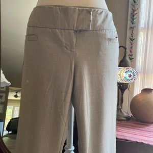 Wide waistband straight leg full-length pants